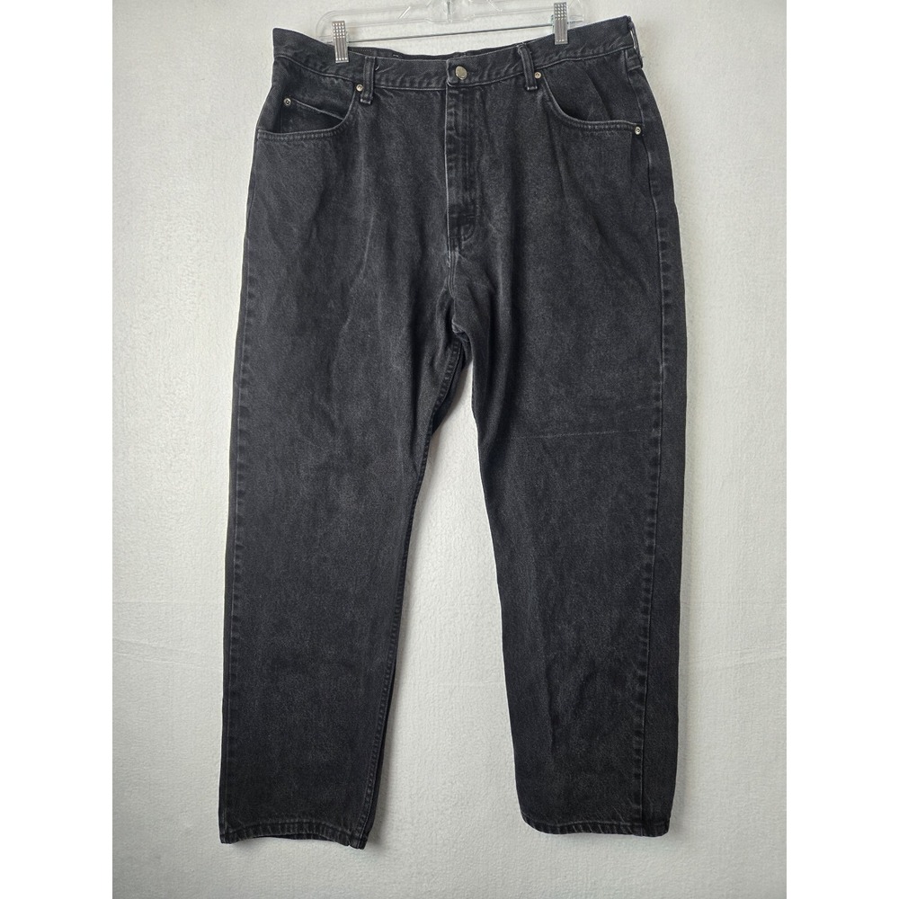 Wrangler Mens Jeans Size 40 x 32 Cotton Black